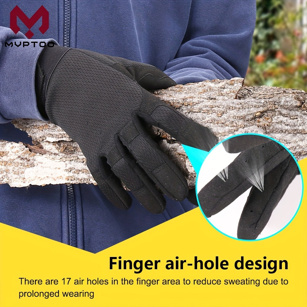 Men's Camo Touch Screen Motorcycle Gloves Flexible Breathable