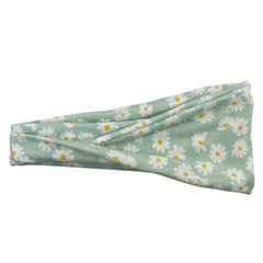 Spring Floral Sports Headband Elastic Accessory Yoga Fitness Sweatband