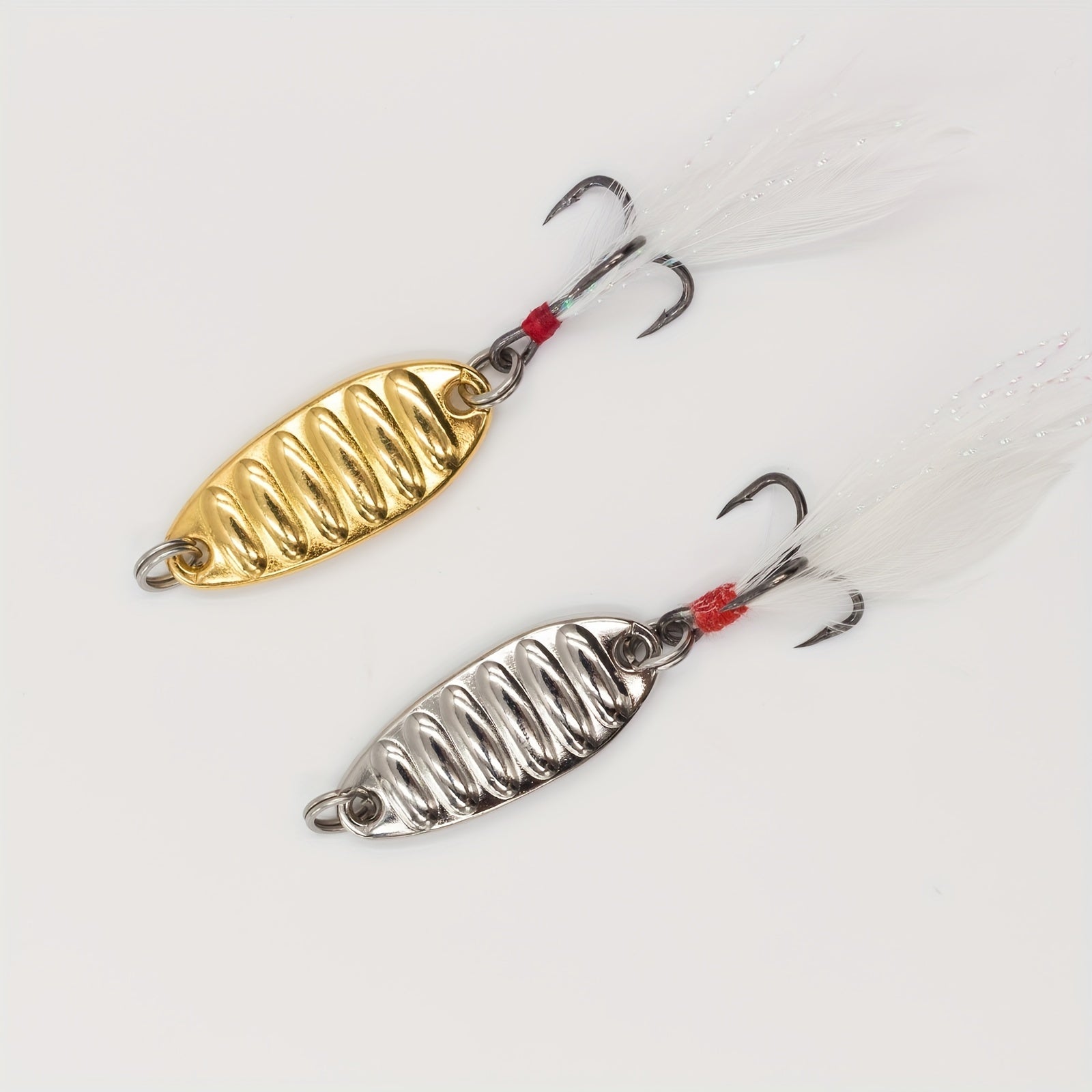 1pc Golden Silvery Spoon Fishing Lures 5g 7g 10g