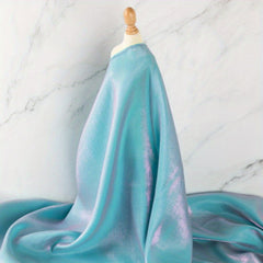 1pc Soft Glitter Satin Fabric Dress Wedding Skirt Craft DIY Doll Clothes Fabric
