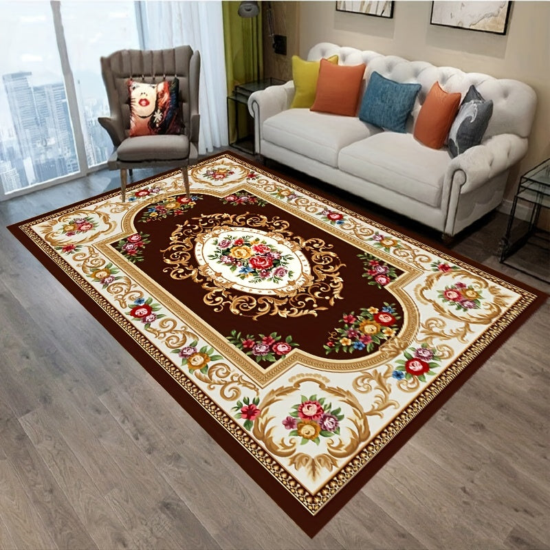 Boho Anti Fatigue Kitchen Rugs Vintage Non Slip Soft Faux Sheepskin Floor Mat