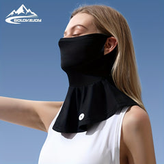 Solid UV Protection Mask Breathable Neck Protective Ice Bandana Women