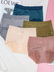 5pcs Lace Briefs Comfy & Breathable Intimates Panties Women's Lingerie