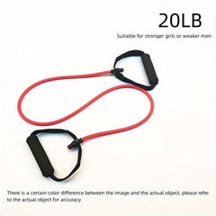 5-Level Yoga Resistance Pull Rope with Handle for Home Pilates Exercise
