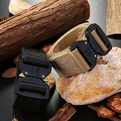 Nylon Tactical Belt Quick Release Buckle Elastic