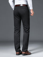 Men's Classic Formal Stretch Dress Pants for Spring Summer Business