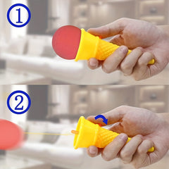 Ice Cream Shooters Toy Squeeze Game Foam Ball Launcher