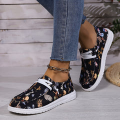 Women's Outdoor Skate Shoes Lightweight Sole Fabric Rabbit Butterfly Pattern