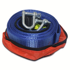 8Tons Car Towing Rope Strap Cable With U Hooks & Reflective Light