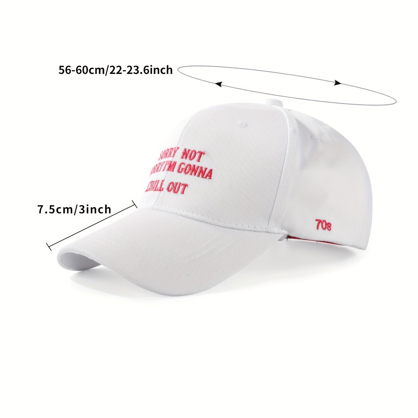 Letter Embroidery Cotton Baseball Cap Unisex Dad Hats Adjustable Casual Sun Hats