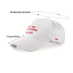 Letter Embroidery Cotton Baseball Cap Unisex Dad Hats Adjustable Casual Sun Hats