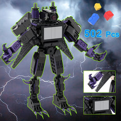 Funny Toilet TV Man Figure Building Block Set Creative Building Blocks Ideas