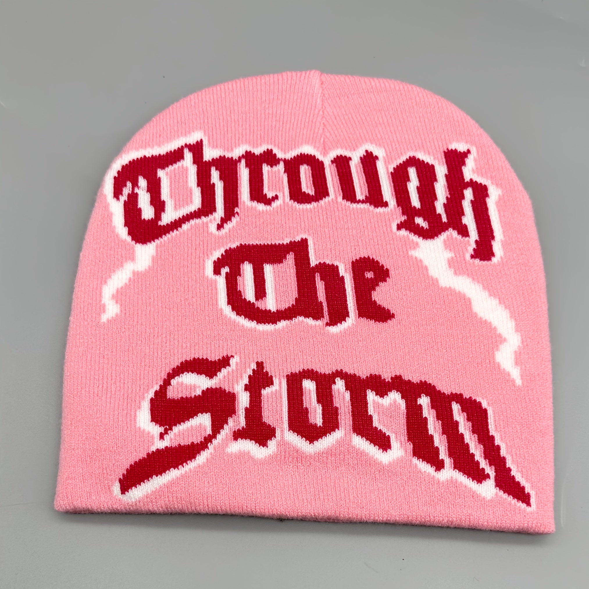 Y2K Letter Jacquard Unisex Beanie Hip Hop Candy Knitted Hat