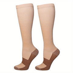 Outdoor Sports Nylon 20mmg 30mmg Compression Calf Socks for Nurses