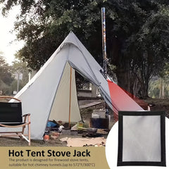 Fireproof Stove Jack Cloth for Wood Stove Hot Tent Camping