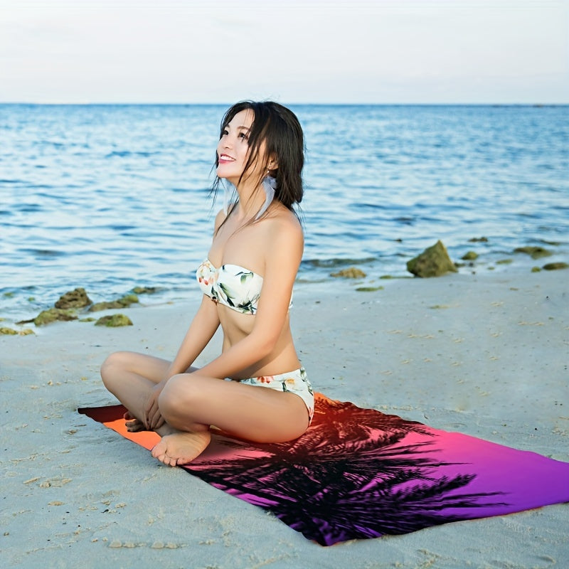 Multifunctional Microfiber Quick Drying Beach Towel for Swimming Beach Picnic