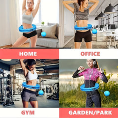 Detachable Fitness Hoop with Solid Ball for Abdomen Training