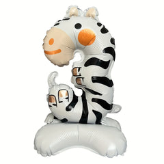1pc 40 64 Cm Cartoon Animal Number Aluminum Film Balloon Party Decoration
