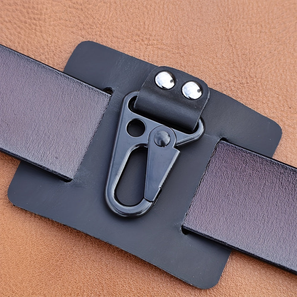 Cowhide Leather Keychain for Outdoor Travel
