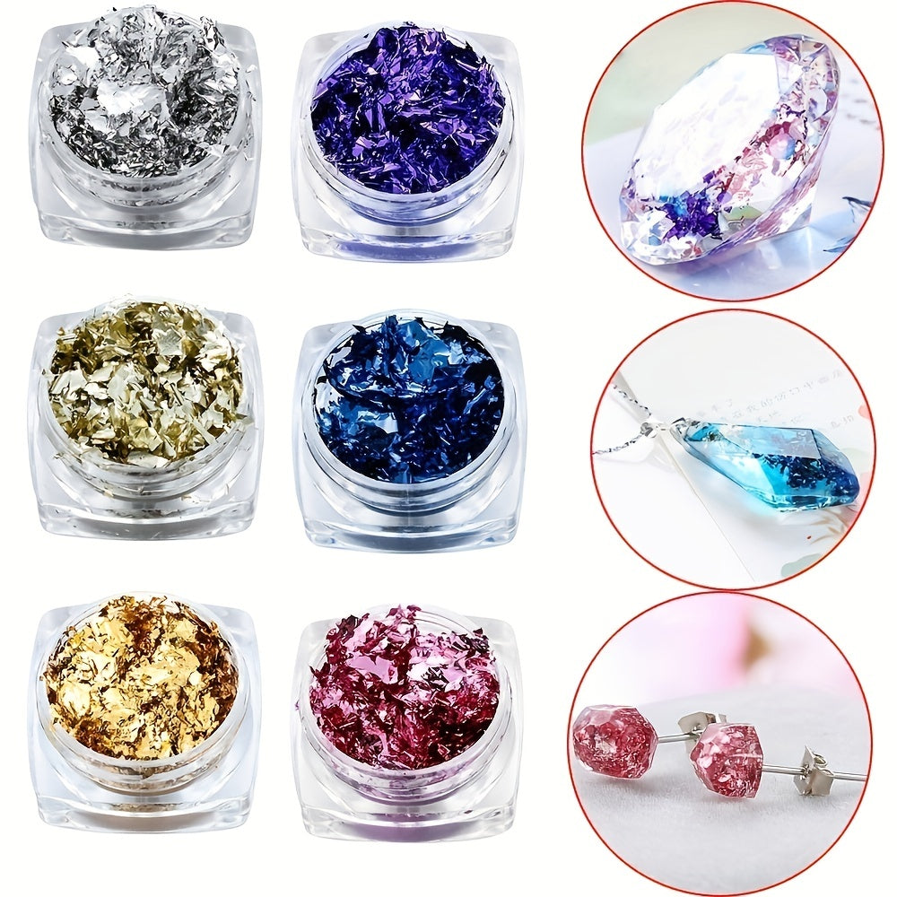 Golden Fillers for Silicone Casting Molds DIY Craft Jewelry Making Resin Filler