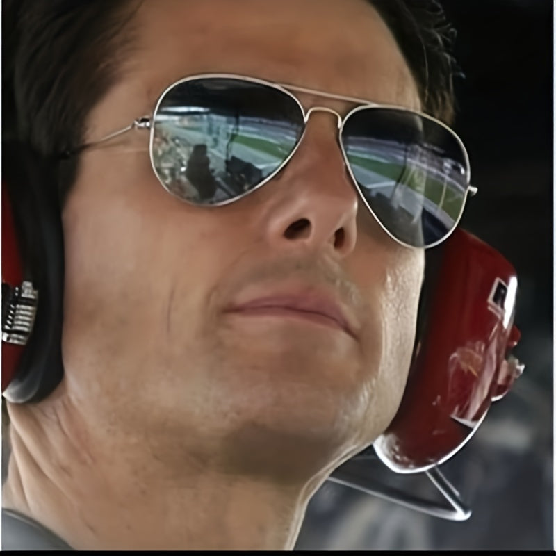 Retro Metal Frame Sunglasses Men's Sports Glasses