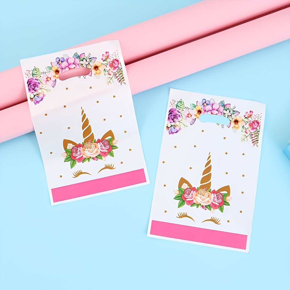 10pcs Unicorn Print Gift Bag for Birthday Party