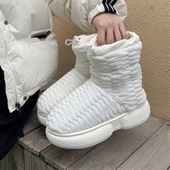Thickened Medium Tube Snow Boots Non Slip Thick Bottom Snow Boots Women's