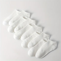 10 Pairs Comfy Solid Ankle Socks Women's Stockings & Hosiery