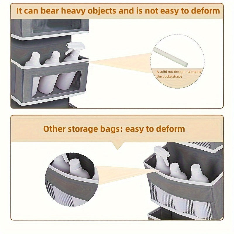 5 Layer Hanging Over the Door Clothes Storage Bag Non Woven Organizer
