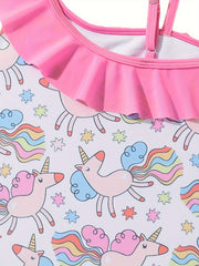 Toddler Girls Unicorn 1pc Swimsuit Bathing Suit Summer Clothes