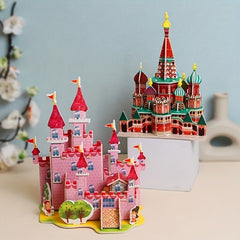 Castle Halloween Paper 3D Puzzle DIY Model Kids Toys Holiday Gift