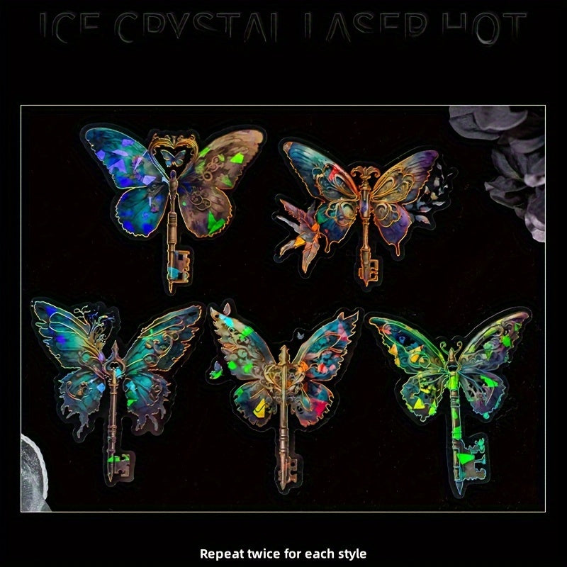 Dream Land Ice Crystal Laser Stickers 10pcs Pack