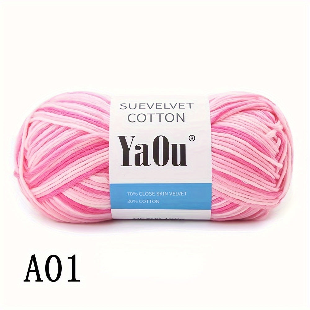 8 Strand Gradient Wool Yarn Colorful Medium Thick DIY Crochet Knit Sweater 100g