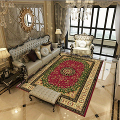Vintage Floral Area Rug Non Shedding Floor Carpet Living Room Bedroom