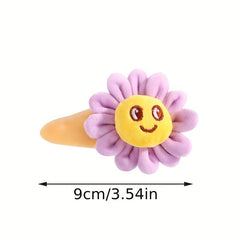 Kids' Sunflower Plush Hair Clip for Girls