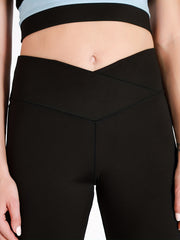 V Cross High Waist Leggings for Women