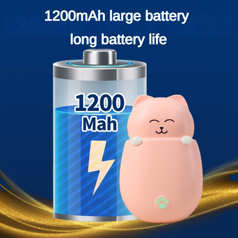 1200mAh Mini Hand Warmer with Colorful Lights