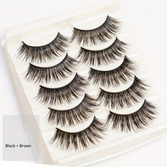 5 Pairs Colorful Mink False Eyelashes Set