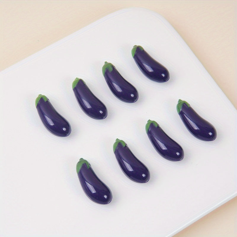 Mini Eggplant Play House Toy Set, 4pcs