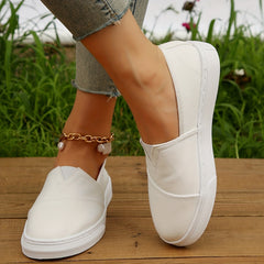 Women's Canvas Slip On Outdoor Shoes Lightweight Low Top Sneakers