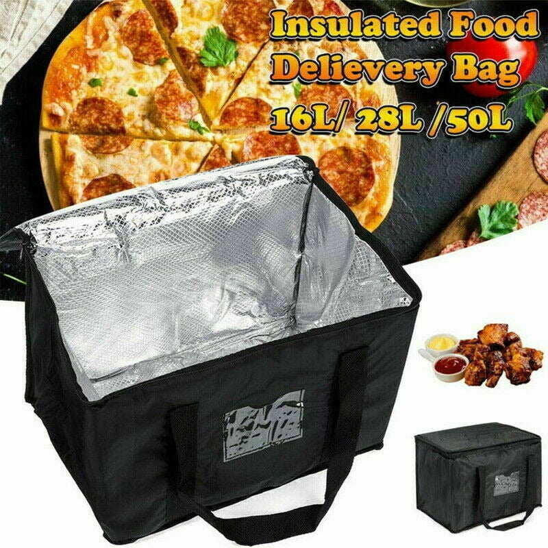 Large Food Insulated Bag Pizza Takeaway Thermal Warm Cold Bag Ruck