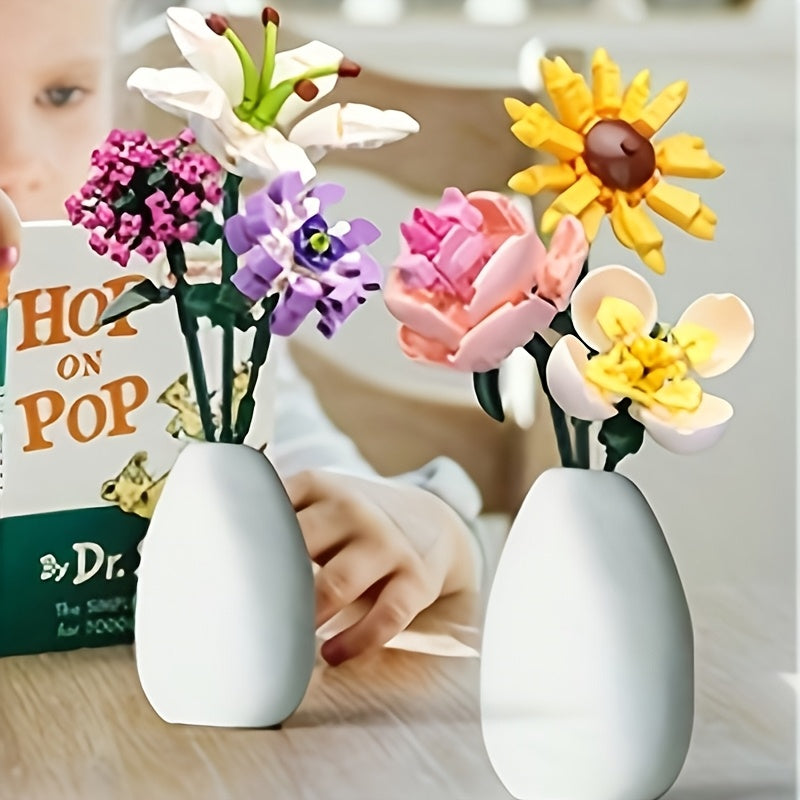Brick Flower Block Bouquets - Birthday & Holiday Decor