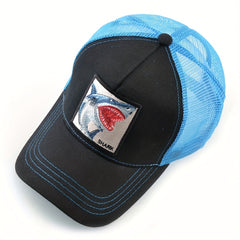 Unisex Shark Embroidery Baseball Cap for Outdoor Sport