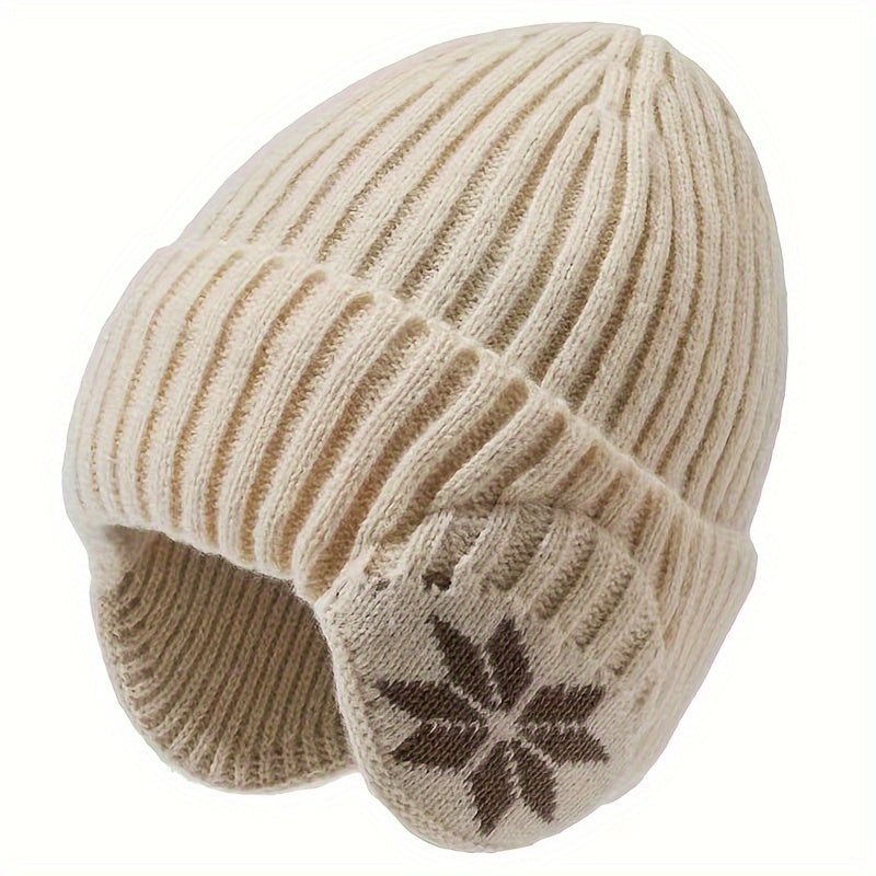Winter Ski Hats Outdoor Knitted Hats Velvet Thickened Warm