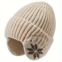 Winter Ski Hats Outdoor Knitted Hats Velvet Thickened Warm