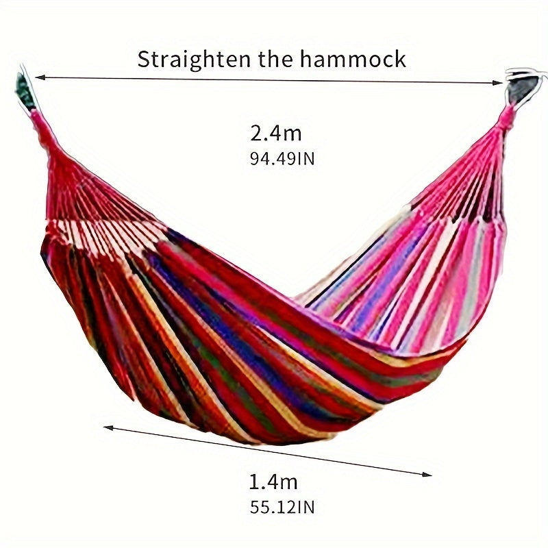 Portable Canvas Hammock Outdoor Swing Chair for Camping