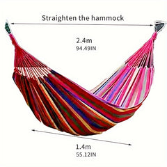 Portable Canvas Hammock Outdoor Swing Chair for Camping