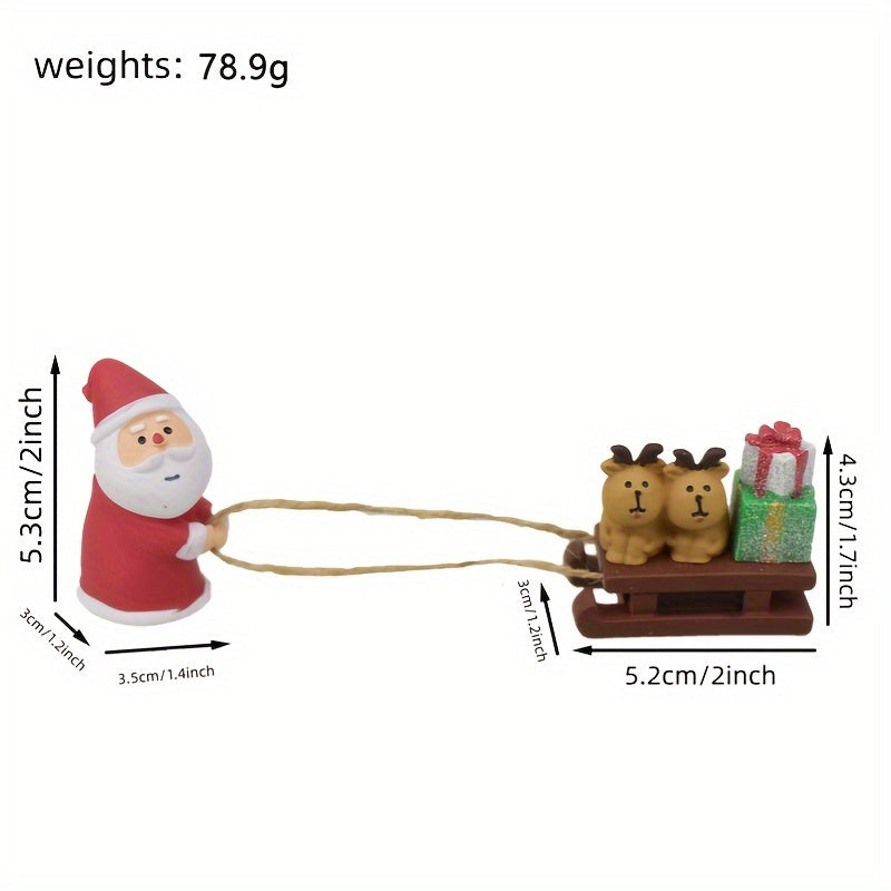 Santas Sleigh Car Christmas Decoration Ornament Gift for Friends