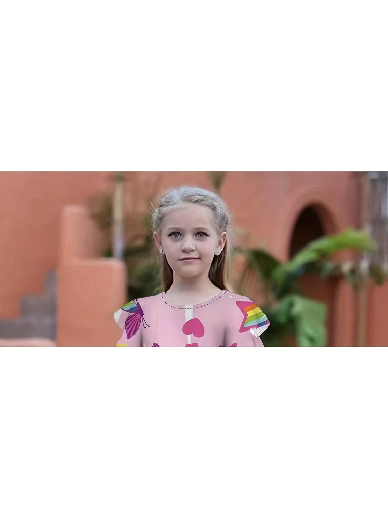 Summer Girls 3D Print Fancy Dresses Kids Party Princess Dress