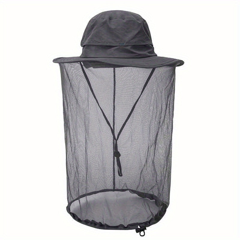 Sunscreen Bucket Hat with Veil Mosquito Insect Repellent for Outdoor Activities